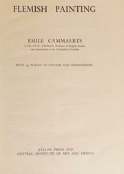 Front cover of Flemish painting by Emile Cammaerts