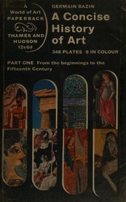 Cover of A concise history of art by Germain Bazin