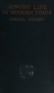 Front cover of Jewish life in modern times by Israel Cohen