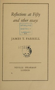 Front cover of Reflections at fifty, and other essays by James T. Farrell