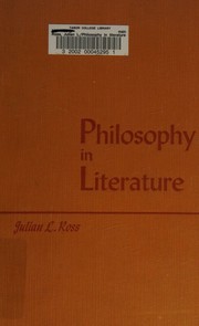 Front cover of Philosophy in literature by Julian L. Ross