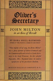 Front cover of Oliver's secretary by Dora Neill Raymond