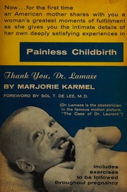 Front cover of Thank you, Dr. Lamaze by Marjorie Karmel