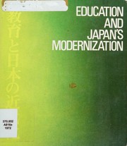 Front cover of Education and Japan's modernization by Makoto Aso