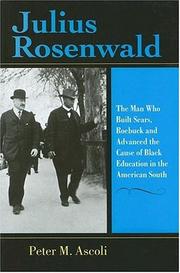 Cover of Julius Rosenwald by Peter Max Ascoli
