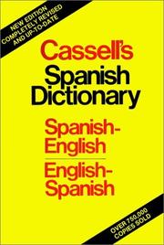 Front cover of Cassellʾs Spanish-English, English-Spanish dictionary = by Anthony Gooch