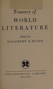 Cover of Treasury of world literature by Dagobert D. Runes