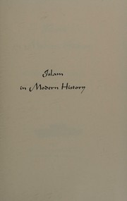 Front cover of Islam in modern history by Wilfred Cantwell Smith