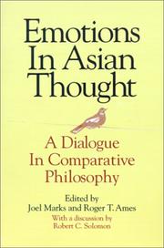 Cover of Emotions in Asian thought by Joel Marks