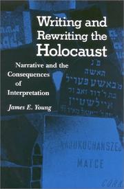 Front cover of Writing and rewriting the Holocaust by James Edward Young