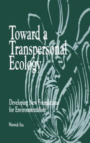 Cover of Toward a transpersonal ecology by Warwick Fox