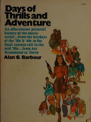 Front cover of Days of thrills and adventure by Alan G. Barbour