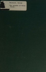Front cover of The paradox of Oscar Wilde by George Woodcock