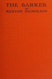 Cover of The barker by Kenyon Nicholson