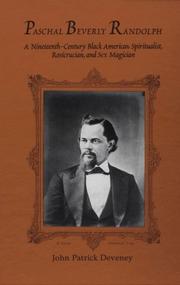 Cover of Paschal Beverly Randolph by John P. Deveney