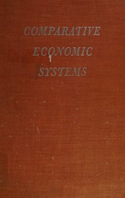 Cover of Comparative economic systems by Ralph H. Blodgett