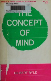Front cover of The concept of mind by Gilbert Ryle