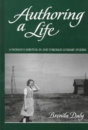 Front cover of Authoring a life by Brenda O. Daly