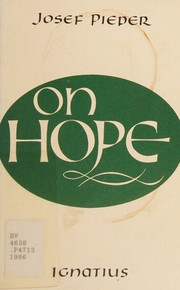 Front cover of On hope by Josef Pieper
