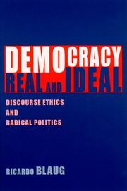 Front cover of Democracy, real and ideal by Ricardo Blaug