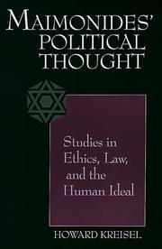 Cover of Maimonides' Political Thought by Howard Kreisel