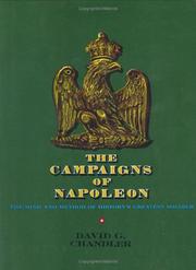 Front cover of The campaigns of Napoleon by David Chandler