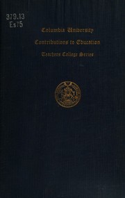 Front cover of Bonding versus pay-as-you-go in the financing of school buildings by Don L. Essex