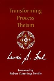 Front cover of Transforming Process Theism (S U N Y Series in Philosophy) by Lewis S. Ford