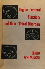 Front cover of Higher cerebral functions and their clinical disorders by Benno Schlesinger