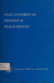 Cover of Grants policy statement by United States. Public Health Service