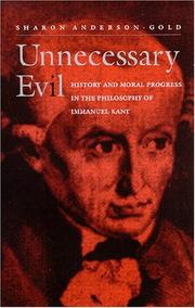 Front cover of Unnecessary Evil by Sharon Anderson-Gold