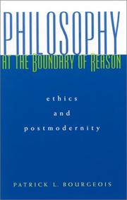 Front cover of Philosophy at the Boundary of Reason by Patrick L. Bourgeois