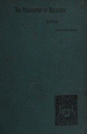 Front cover of Outlines of a philosophy of religion by Hermann Lotze