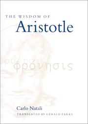 Front cover of The wisdom of Aristotle by Carlo Natali