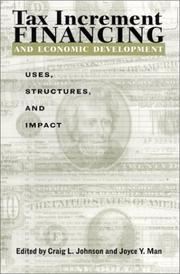 Cover of Tax Increment Financing and Economic Development by Unknown