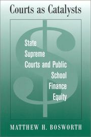 Front cover of Courts As Catalysts by Matthew H. Bosworth