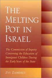Front cover of The melting pot in Israel by Tsevi Tsameret