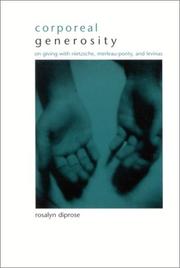 Cover of Corporeal Generosity by Rosalyn Diprose