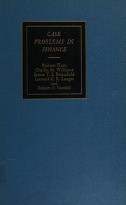 Front cover of Case problems in finance by Pearson Hunt