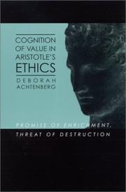 Front cover of Cognition of Value in Aristotle's Ethics by Deborah Achtenberg