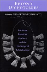 Cover of Beyond dichotomies by M. Elisabeth Mudimbe-boyi