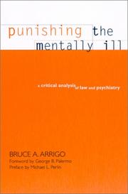 Front cover of Punishing the mentally ill by Bruce A. Arrigo