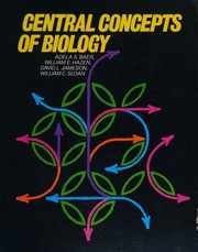 Front cover of Central concepts of biology by Adela S. Baer