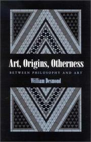 Front cover of Art, Origins, Otherness by William Desmond