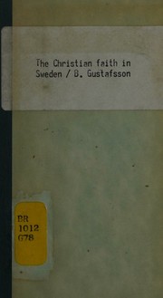 Front cover of The Christian faith in Sweden by Berndt Gustafsson