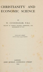Front cover of Christianity and economic science by W. Cunningham