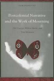 Front cover of Postcolonial Narrative and the Work of Mourning by Sam Durrant