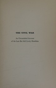 Front cover of The Civil War by David Sohn