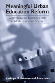 Front cover of Meaningful Urban Education Reform by Kathryn M. Borman