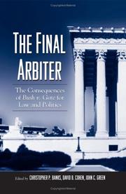 Cover of The final arbiter by Christopher P. Banks